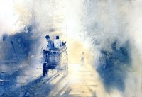 Hafsa Shaikh, 21 x 14 inch, Water Color On Paper, Cityscape Painting, AC-HFS-063